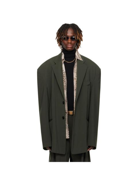 LU'U DAN Gray Misfit Blazer