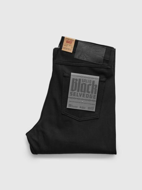 Naked & Famous "Solid Black" 13oz Selvedge Denim - True Guy Fit
