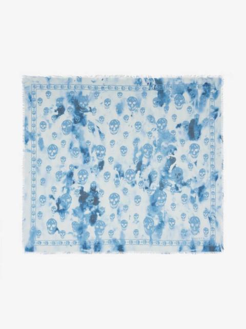 Alexander McQueen Bleached Classic Skull Foulard