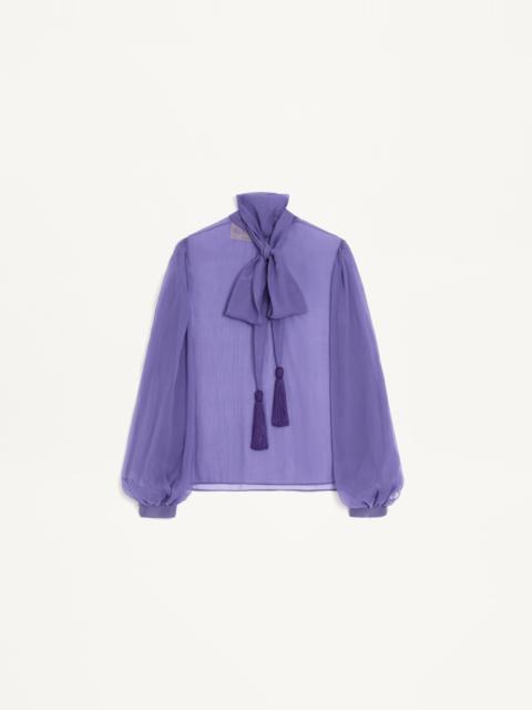 Valentino CREPONNE CHIFFON TOP
