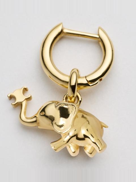 CELINE CELINE CHARMS ELEPHANT EARRING IN BRASS WITH GOLD FINISH