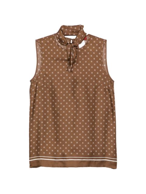 Max Mara Scatola print top