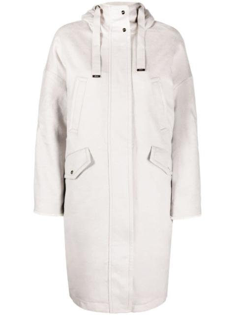 Herno hooded cashmere parka