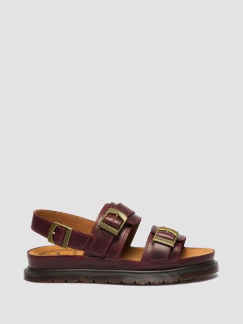 Dr. Martens San Two Strap Orleans Leather Sandals