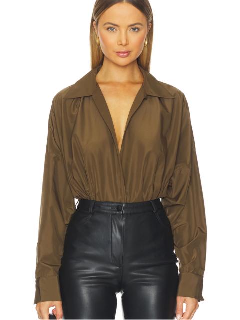 NORMA KAMALI x REVOLVE Super Oversized Boyfriend Shirt Bodysuit