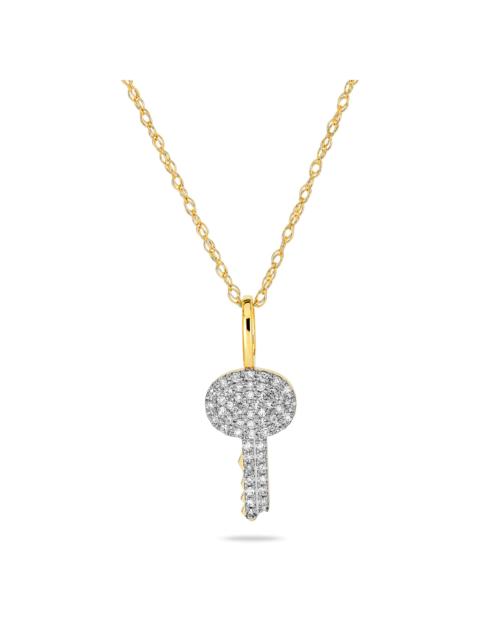 STONE AND STRAND Sweet Home Pave Key Necklace