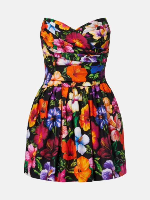Dolce & Gabbana Floral cotton minidress