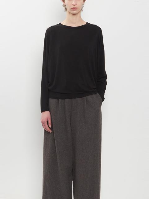 pas de calais Lyocell Cashmere Jersey Pullover — Black