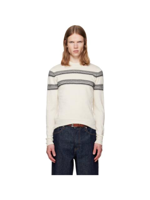 Dries Van Noten Off-White Crewneck Sweater