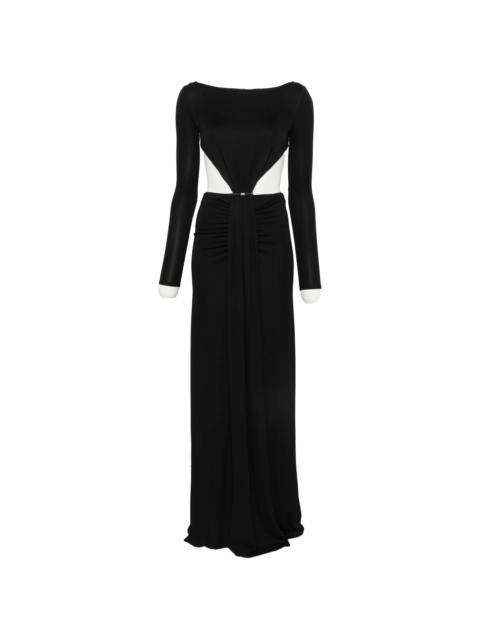 ELISABETTA FRANCHI Elisabetta Franchi Cut-out Ruched-detail Maxi Dress
