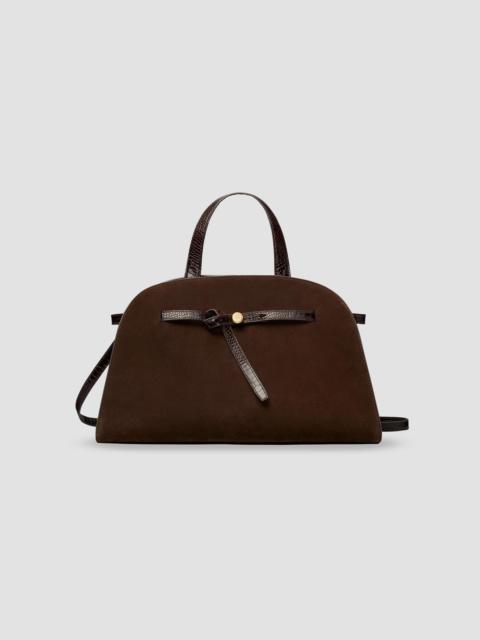 TORY BURCH Women's Romy Suede Top Handle Bag - Dark Cocoa