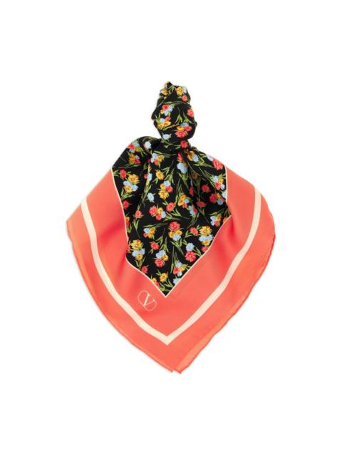 Valentino floral-print scarf