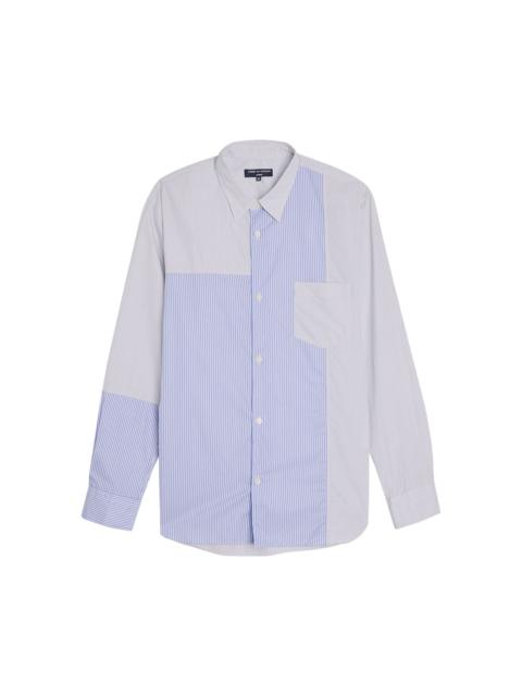 Comme des Garçons Homme Plus Stripe Garment Washed Shirt 'Navy/White'