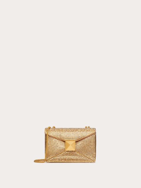 Valentino ONE STUD EMBROIDERED BAG WITH CHAIN