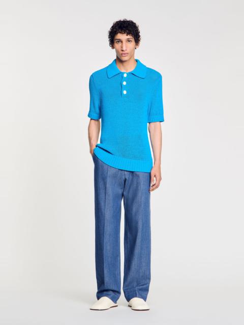 Sandro KNIT POLO SHIRT