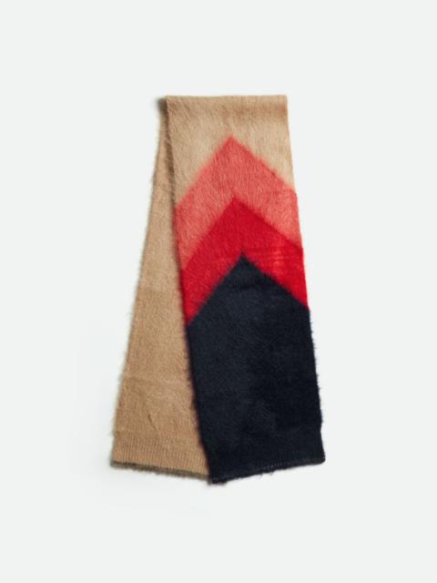 Bottega Veneta double mohair chevron scarf