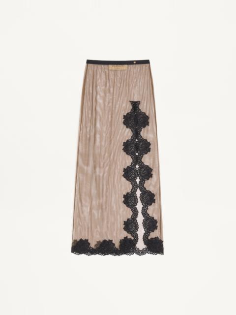 Valentino LONG SKIRT IN SHEER TULLE