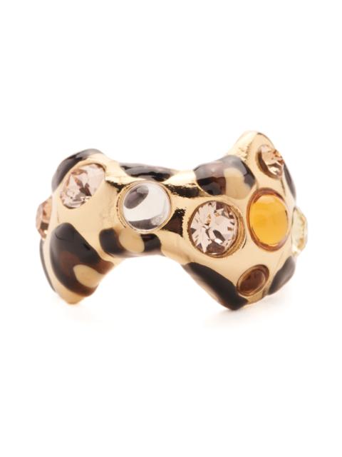 Collina Strada CHEETAH GOLD BAT RING