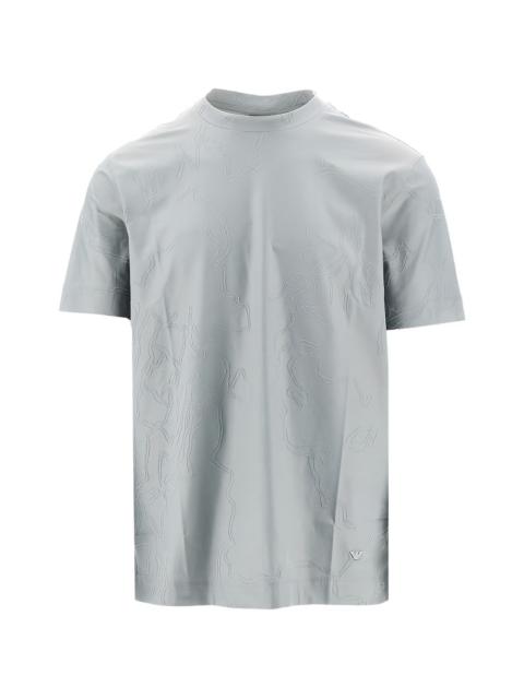 EMPORIO ARMANI textured T-shirt