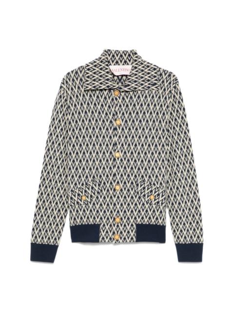Valentino patterned-jacquard cardigan