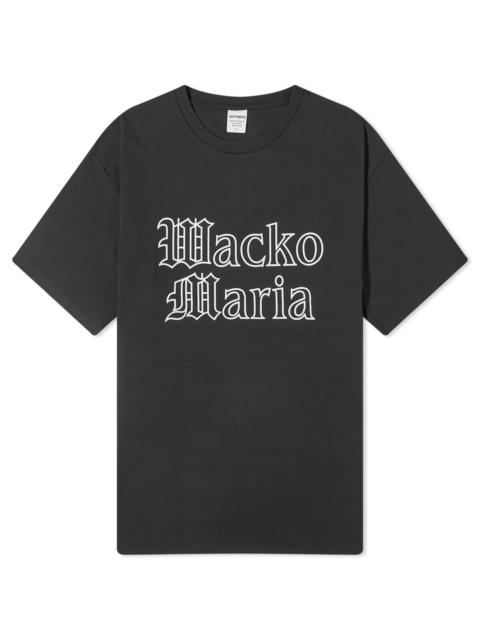 WACKO MARIA Wacko Maria Heavyweight Gothic Logo T-Shirt