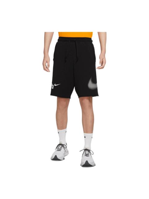 Nike Nike Casual Sports Large Logo Printing Shorts Black DX6310-010