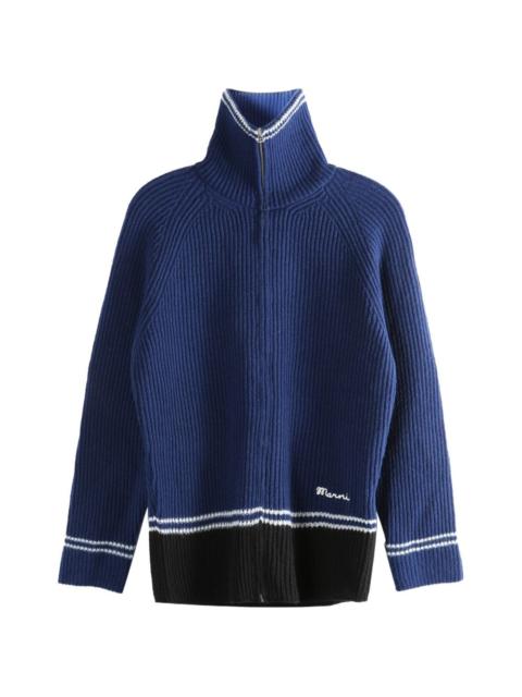 Marni zip-up roll-neck cardigan