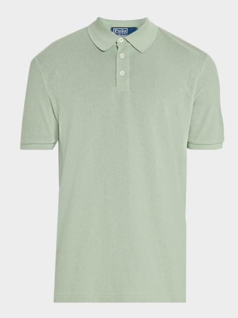 Polo Ralph Lauren Men's Pointelle Jersey Cotton Polo Shirt