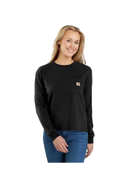 Carhartt Women's TENCEL™ Fiber Series Loose Fit Long-Sleeve Crewneck Pocket T-Shirt
