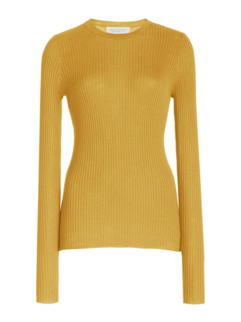GABRIELA HEARST Browning Knit Sweater in Golden Birch Cashmere Silk