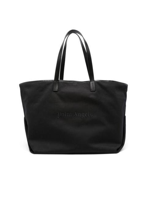 Palm Angels logo-embroidered tote bag