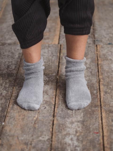 BASERANGE Buckle Overankle Socks - Textured Organic Cotton