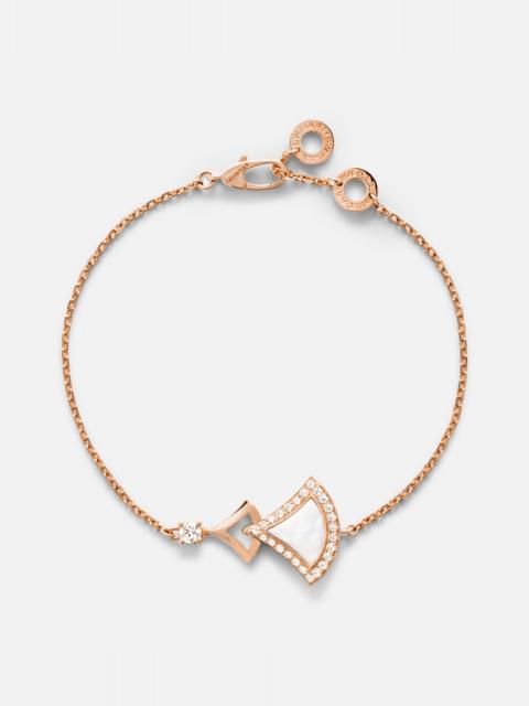 BVLGARI Divas' Dream 18kt rose gold bracelet with mother-of-pearl and diamonds