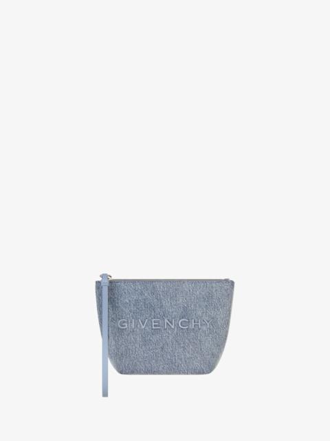 Givenchy MINI GIVENCHY POUCH IN DENIM