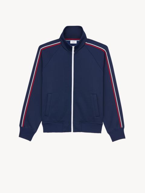 SAINT LAURENT TRACK JACKET IN COTTON AND NYLON