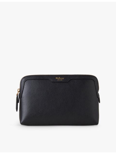 Mulberry Logo-Embossed Small Grained-Leather Cosmetic Pouch