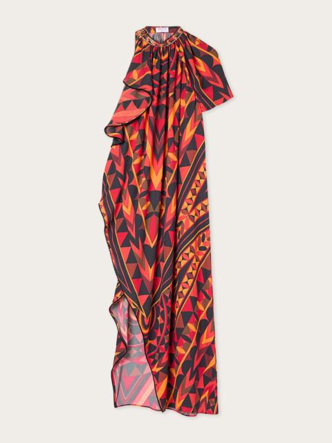 PUCCI MANUBA PRINT SILK DRESS