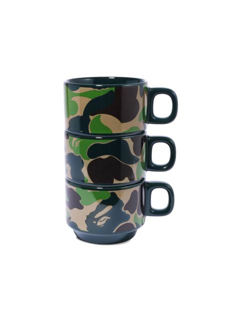 A BATHING APE® BAPE ABC Camo Stacking Mugs 'Green'