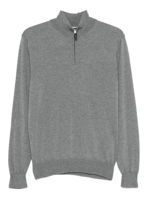 Canali half-zip top