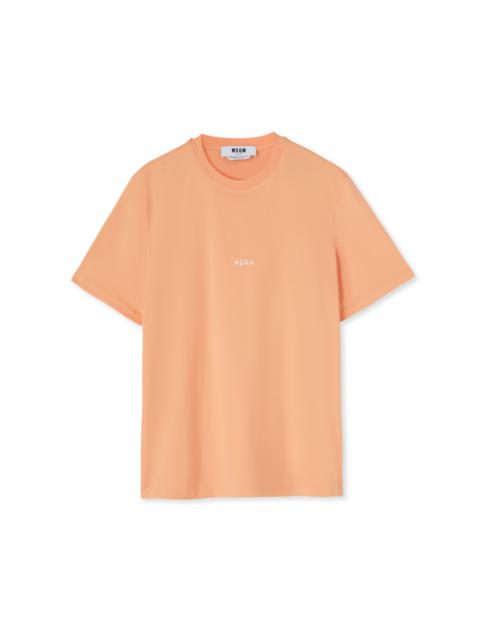 MSGM Cotton crewneck t-shirt with MSGM micro logo