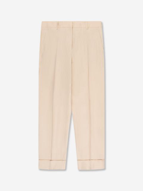 SLOWEAR Regular fit linen trousers