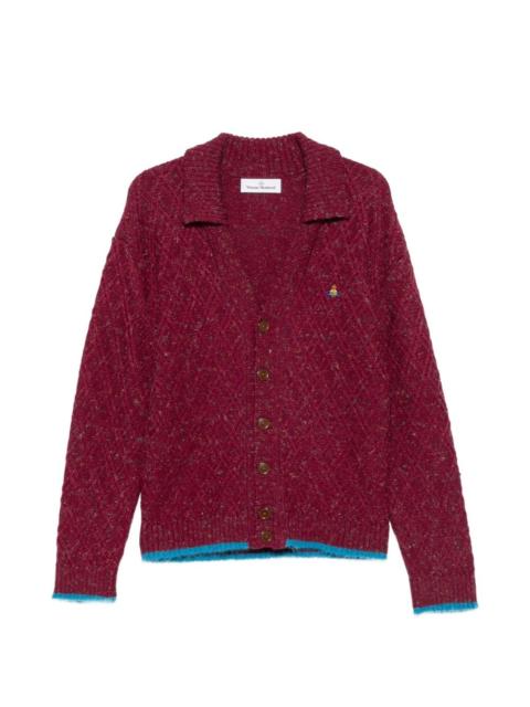 Vivienne Westwood Romy diamond-quilted knit cardigan