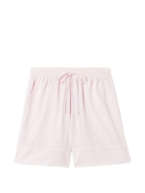 Claudie Pierlot striped drawstring shorts
