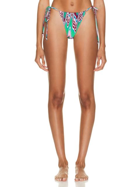 PatBO Wave String Bikini Bottom