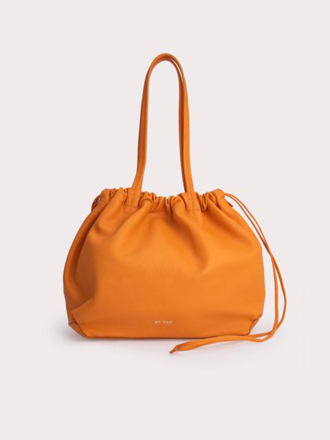 BY FAR Oslo Orange Flat Grain Leather