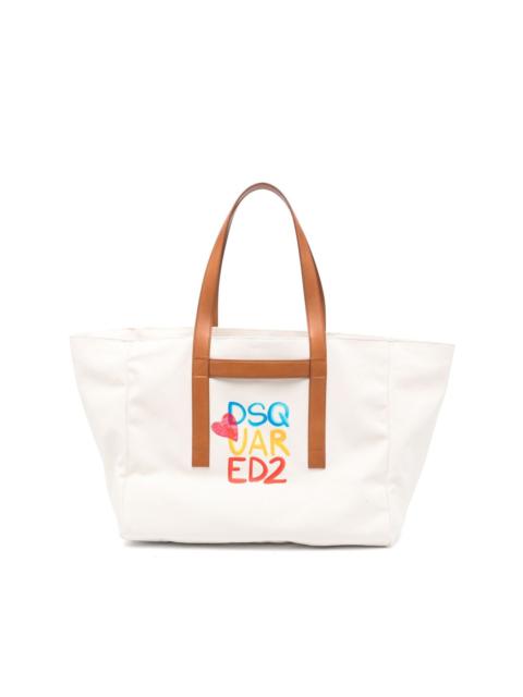 DSQUARED2 logo-print tote bag