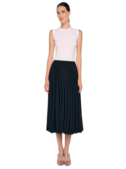 NORMA KAMALI FLARED SKIRT TO MIDCALF