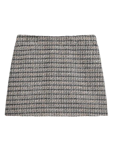 Theory Women's Tweed A-Line Miniskirt - Shale Multi