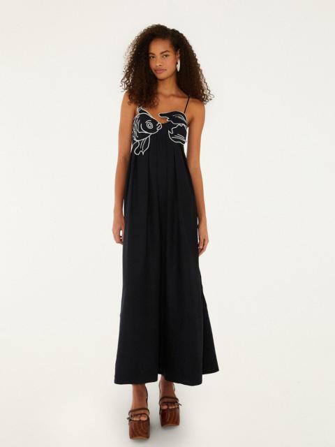 FARM RIO Black Fish Top Lenzing™ Ecovero™ Euroflax™ Maxi Dress