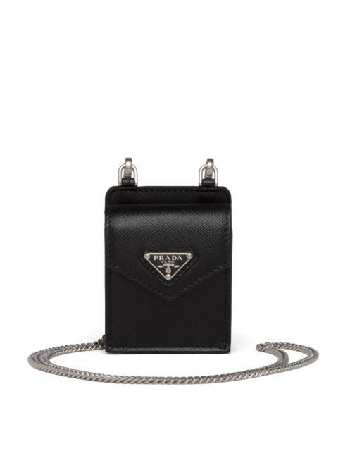 Prada Saffiano leather earphone case